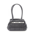 Chanel Shoulder Bag Choco Bar Black Caviar Leather
