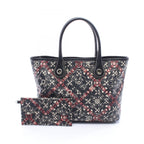 Chanel Tote Cocotravel Black Canvas Leather