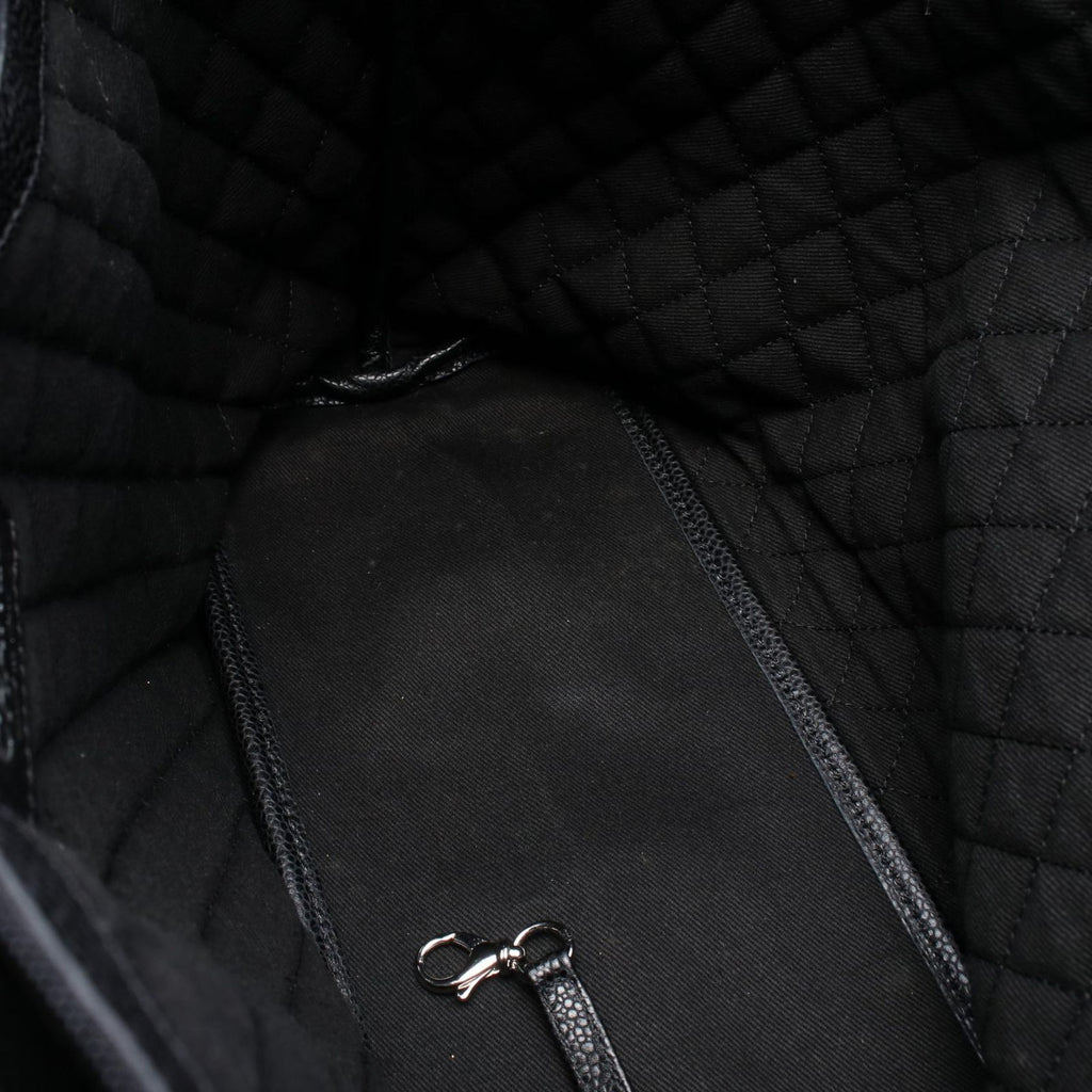 Chanel Tote Cocotravel Black Canvas Leather — view 6