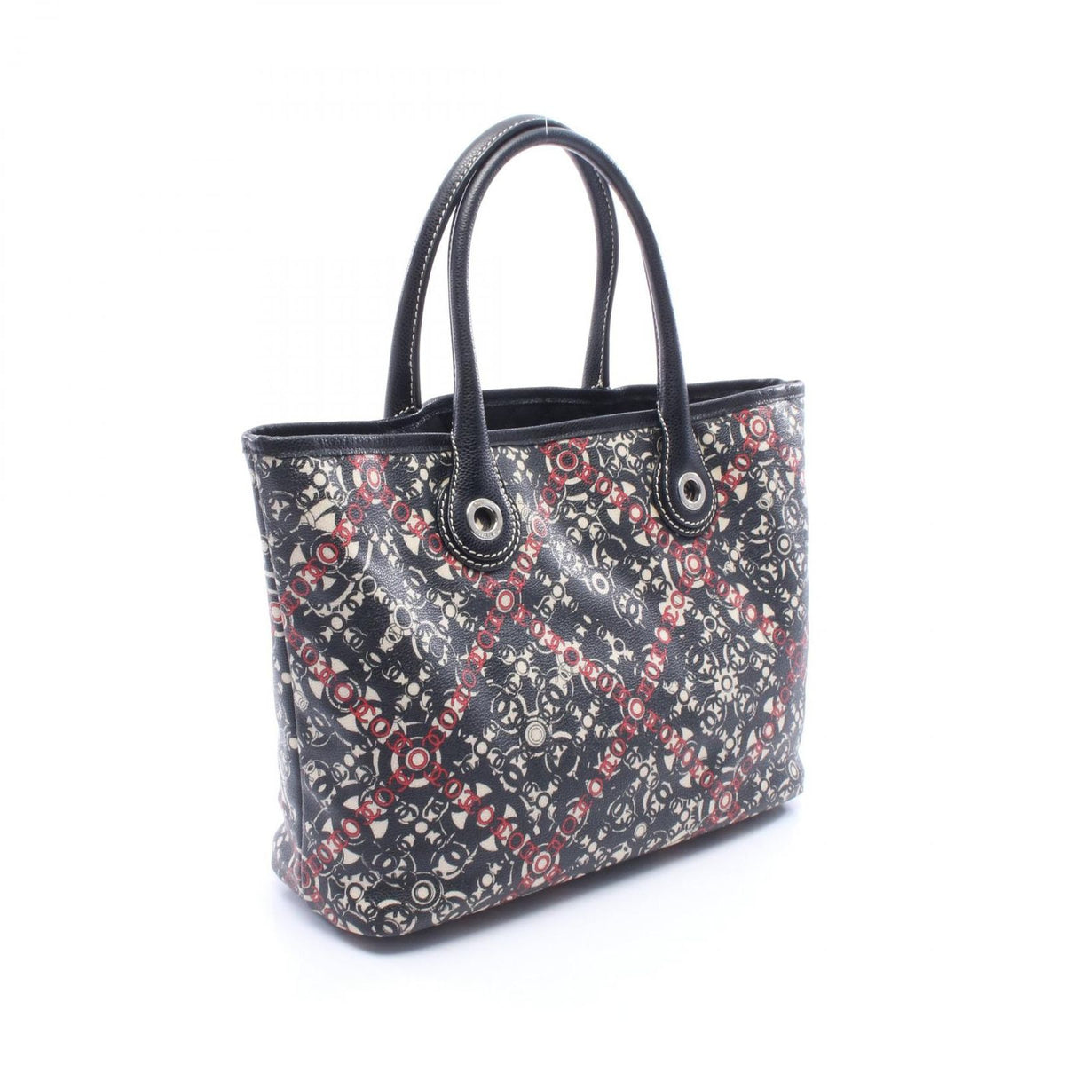 Chanel Tote Cocotravel Black Canvas Leather — view 2