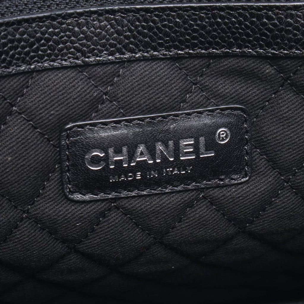 Chanel Tote Cocotravel Black Canvas Leather — view 4