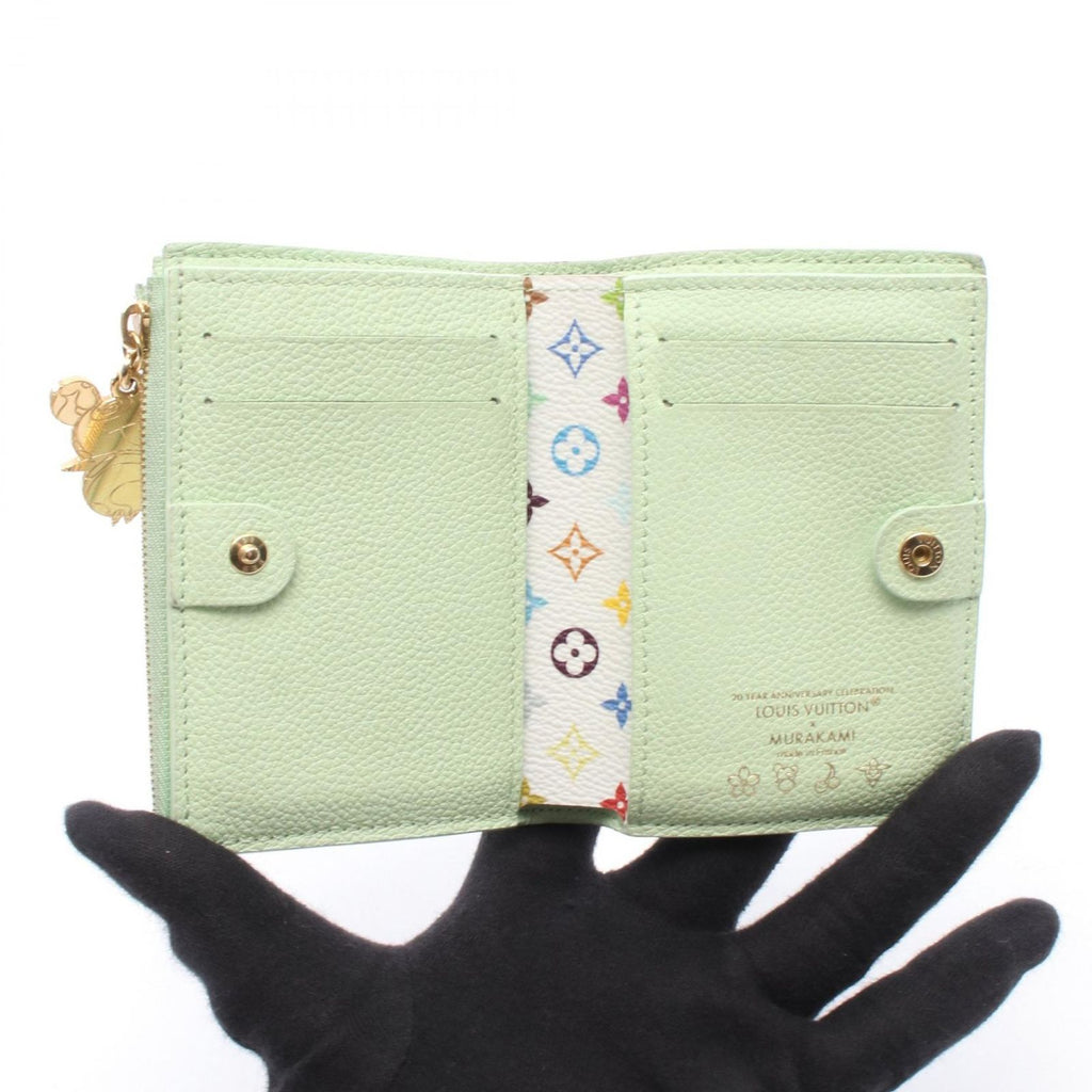 Louis Vuitton Bifold Wallet LV TM Portefeuille Lisa Monogram Empreinte Green — view 3