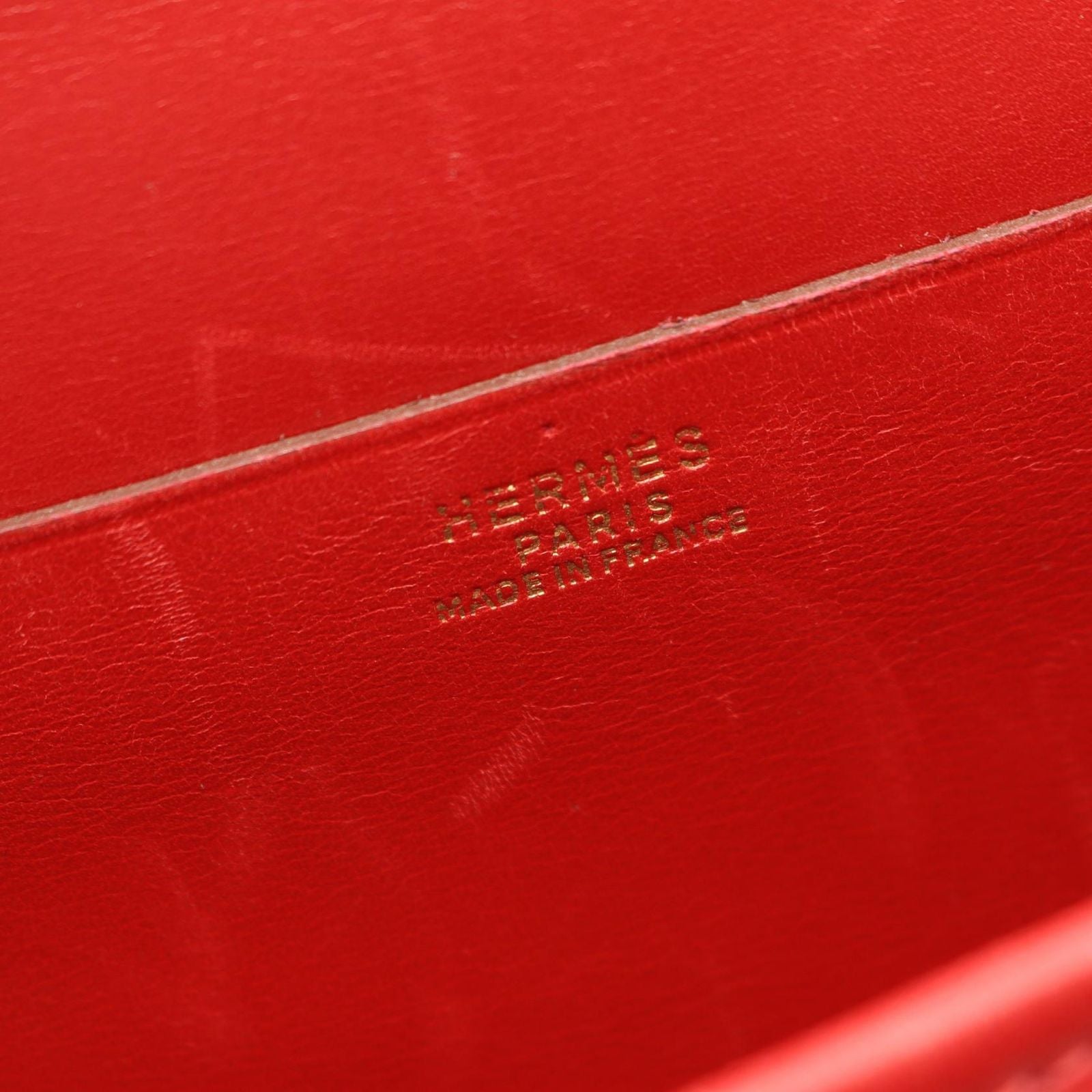 Hermes Shoulder Bag Bardo Golf Rouge Vif Calf — view 4