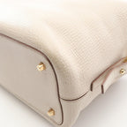Loewe Tote Ivory Leather Mini Boston — view 8