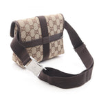 Gucci Waist Bag GG Canvas Beige Dark Brown — view 2