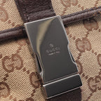 Gucci Waist Bag GG Canvas Beige Dark Brown — view 7
