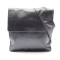 Chanel Shoulder Bag Metallic Gray Leather