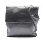 Chanel Shoulder Bag Metallic Gray Leather