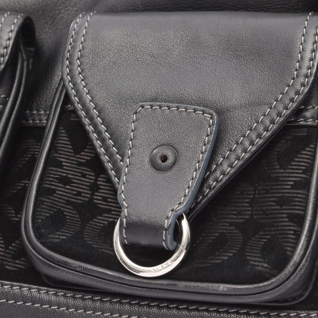 Loewe Handbag Anagram Black Leather Suede — view 5