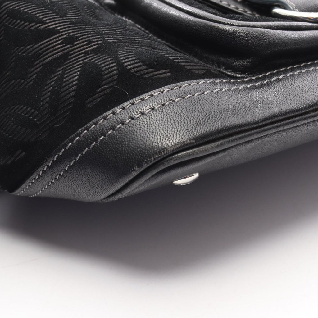 Loewe Handbag Anagram Black Leather Suede — view 9
