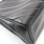 Chanel Handbag Blanc Stitch 2-Way Black Lambskin — view 9