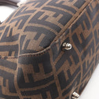 Fendi Tote Zucca Brown Canvas Leather Handbag — view 8
