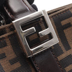 Fendi Tote Zucca Brown Canvas Leather Handbag — view 7