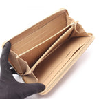 Chanel Round Wallet Quilted Beige Lambskin — view 3