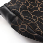 Chanel Handbag Camellia Black Suede Lambskin Chain Bag — view 8