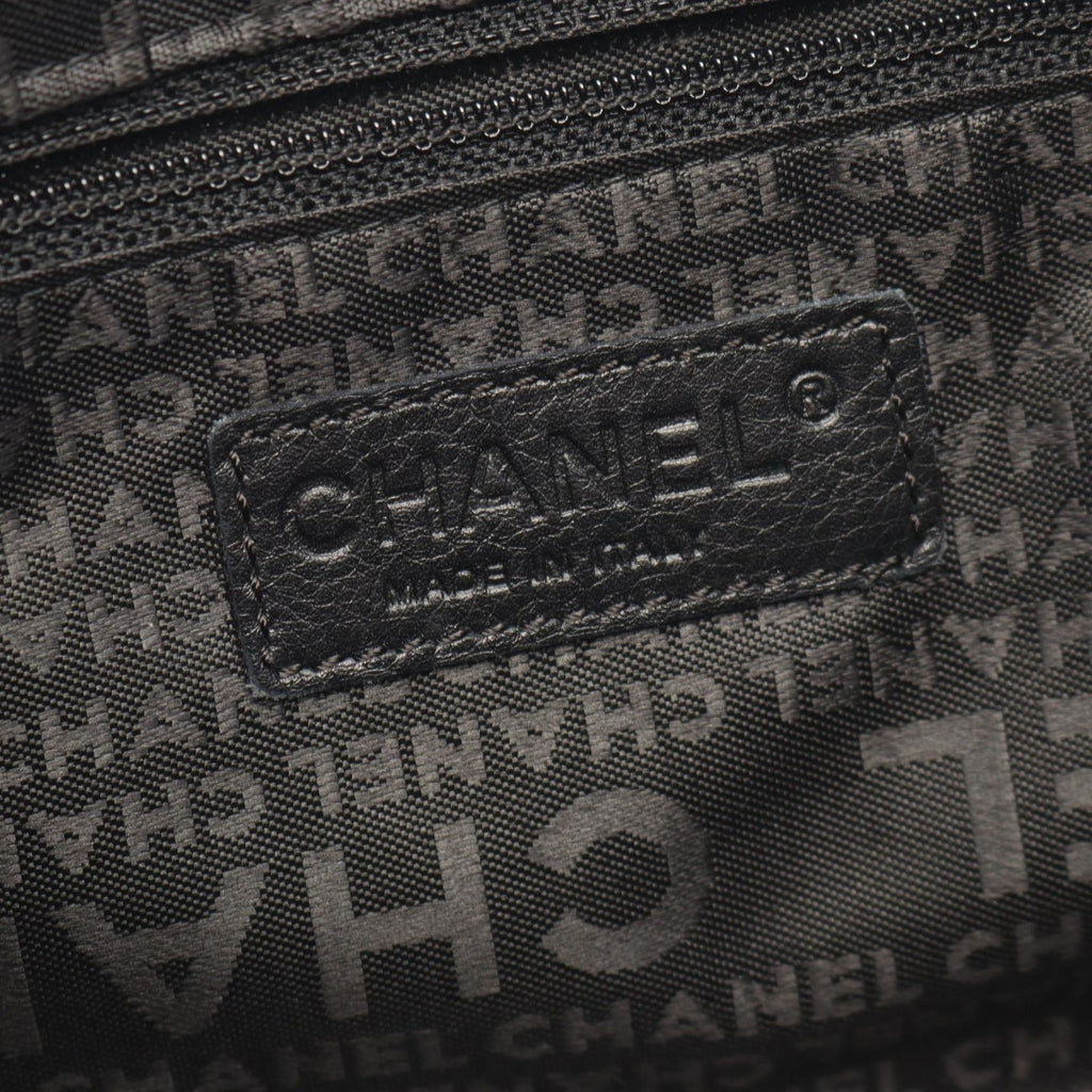 Chanel Handbag Camellia Black Suede Lambskin Chain Bag — view 4