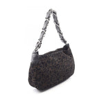 Chanel Handbag Camellia Black Suede Lambskin Chain Bag — view 2