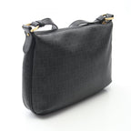 Fendi Shoulder Bag Zucchino Gray Black Canvas Leather — view 2
