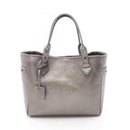 Loewe Tote Heritage Metallic Brown Leather
