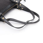 Fendi Tote Zucchino Dark Brown Canvas Leather — view 7