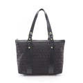 Fendi Tote Zucchino Dark Brown Canvas Leather