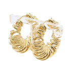 Bottega Veneta Earrings Spiral Knot Hoop 925 Sterling Silver — view 2