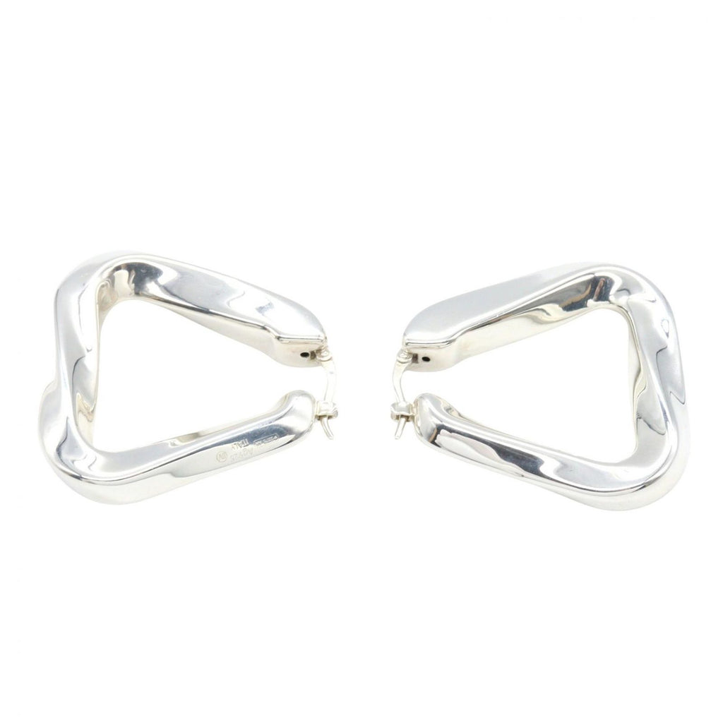 Bottega Veneta Earrings Twist Triangle Hoop 925 Sterling Silver — view 3