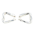 Bottega Veneta Earrings Twist Triangle Hoop 925 Sterling Silver — view 3