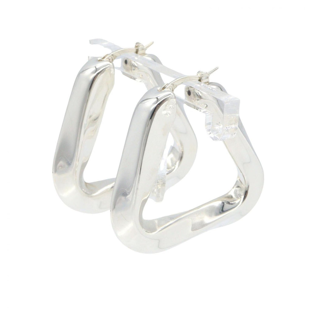 Bottega Veneta Earrings Twist Triangle Hoop 925 Sterling Silver — view 2