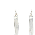 Bottega Veneta Earrings Twist Triangle Hoop 925 Sterling Silver