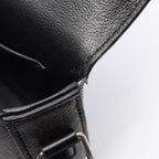 Celine Shoulder Bag Small Triomphe Cross Dark Brown Canvas Leather — view 5