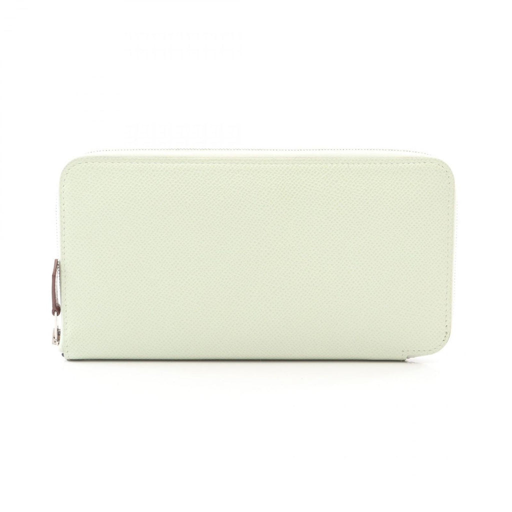 Hermes Round Wallet Azap Long Silk in Vert Fizz in