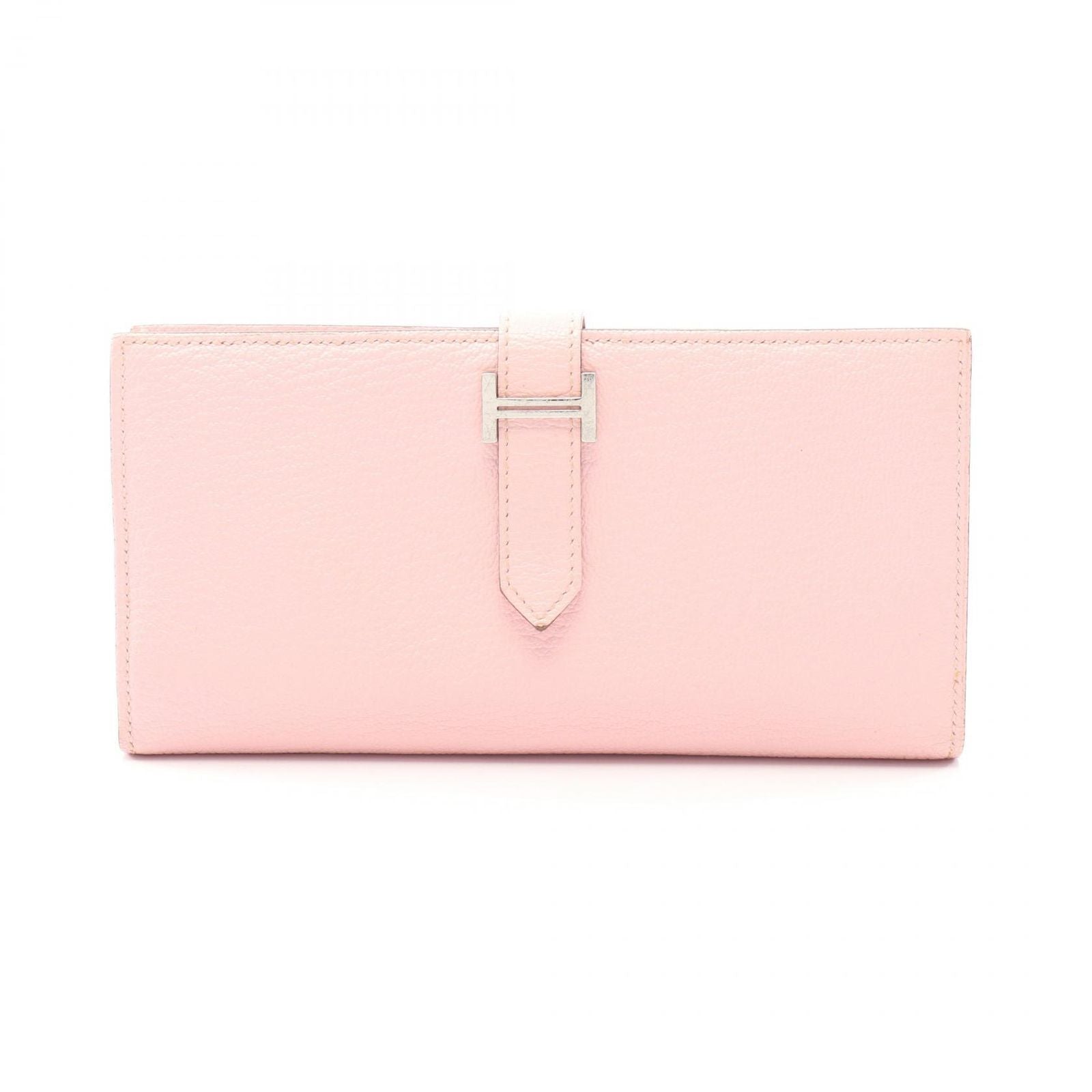 Hermes Bifold Wallet Bearn Souffle Rose Sakura