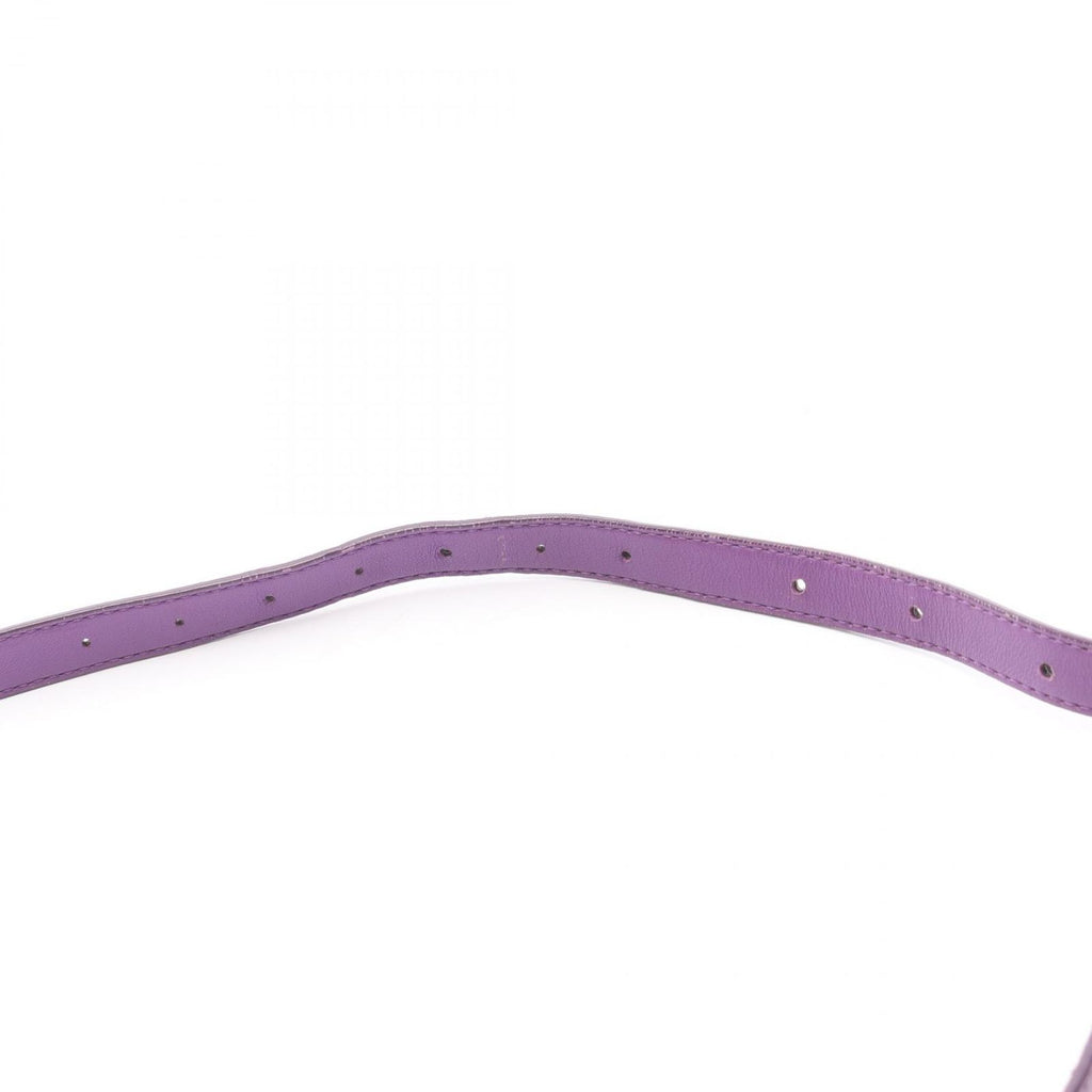 Bottega Veneta Shoulder Bag Intrecciato Purple Leather Exotic Cles — view 5