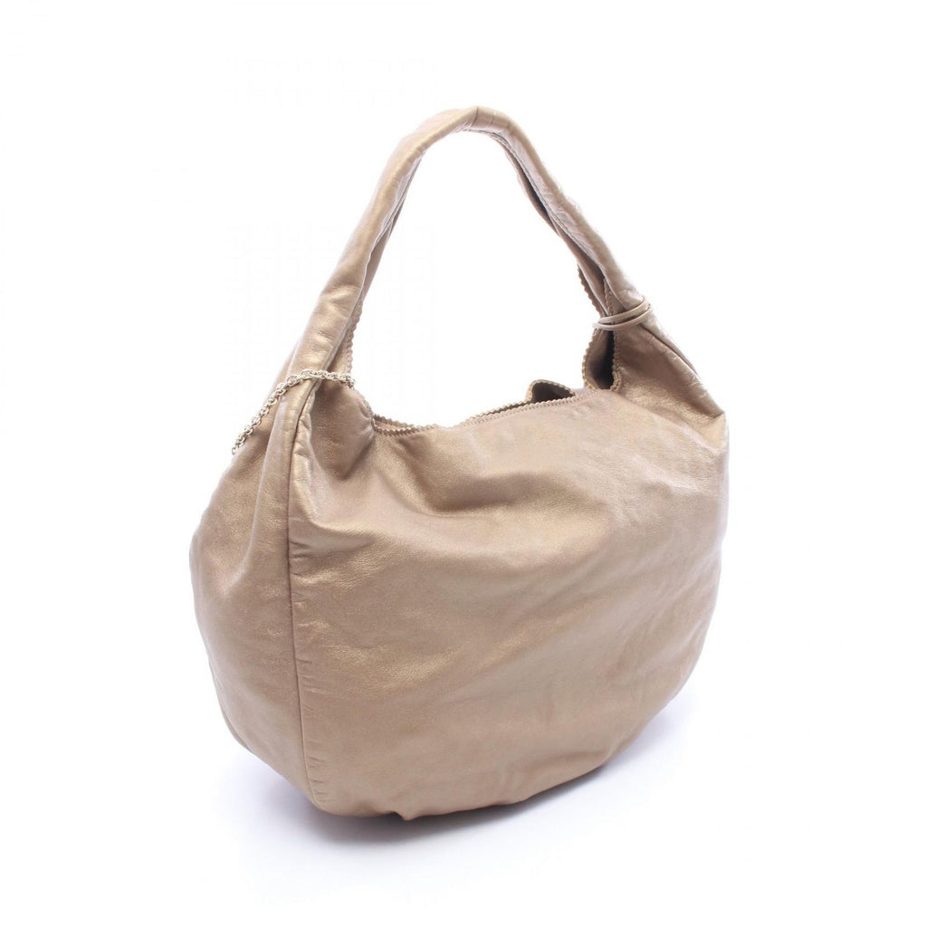 Loewe Shoulder Bag Anagram Gold Leather — view 2