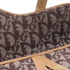 Dior Handbag Saddle Trotter Brown Canvas Leather Bag — view 5