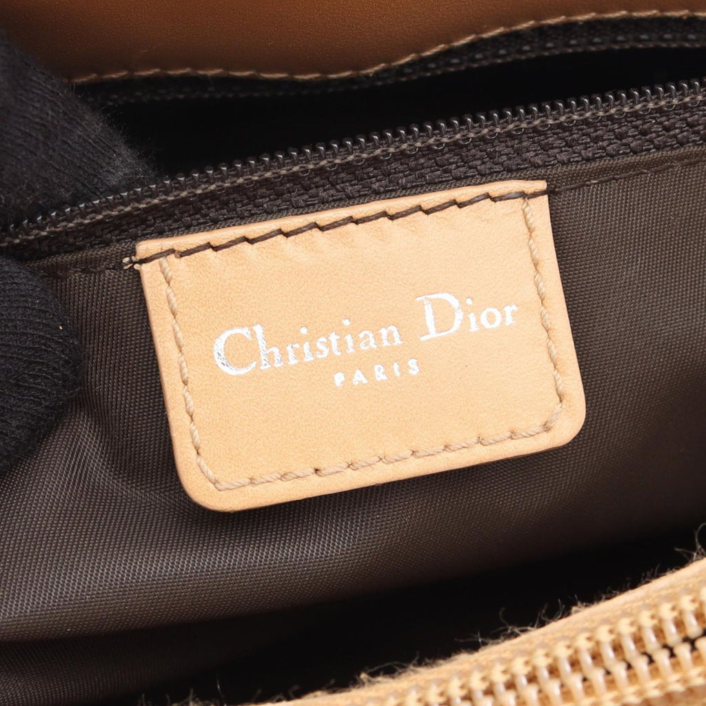 Dior Handbag Trotter Brown Canvas Leather — view 4