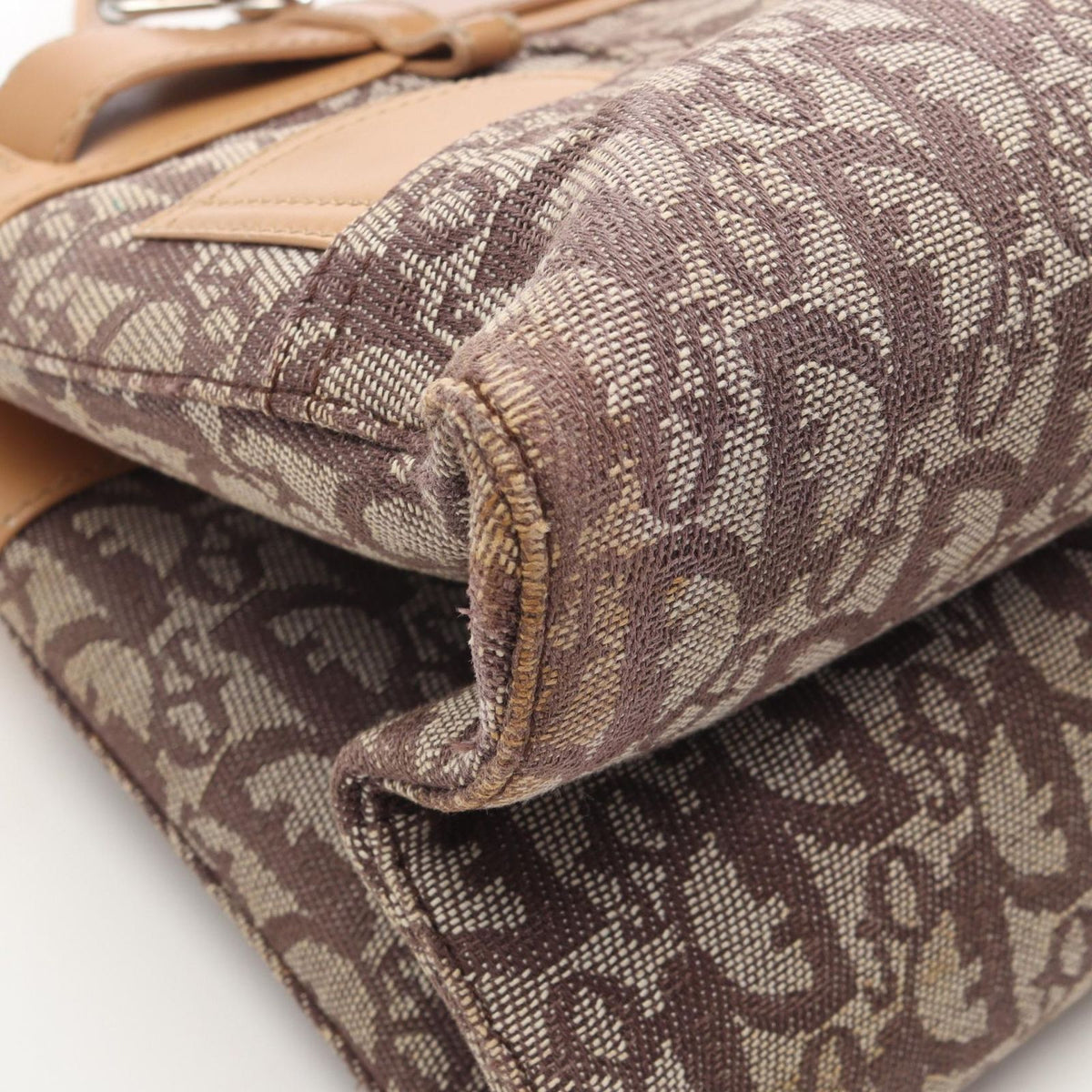 Dior Handbag Trotter Brown Canvas Leather — view 5