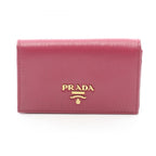 Prada Card Case Rose Leather