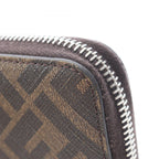 Fendi Round Wallet Zucca Brown Leather — view 8
