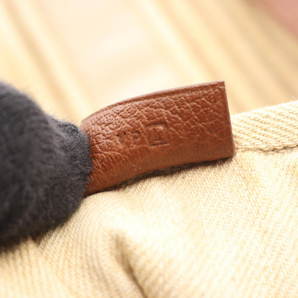 Hermes Tote Cabas Calicut Beige Brown Canvas Leather — view 5