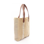 Hermes Tote Cabas Calicut Beige Brown Canvas Leather — view 2