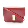 Celine Shoulder Bag Classic Box Red Leather