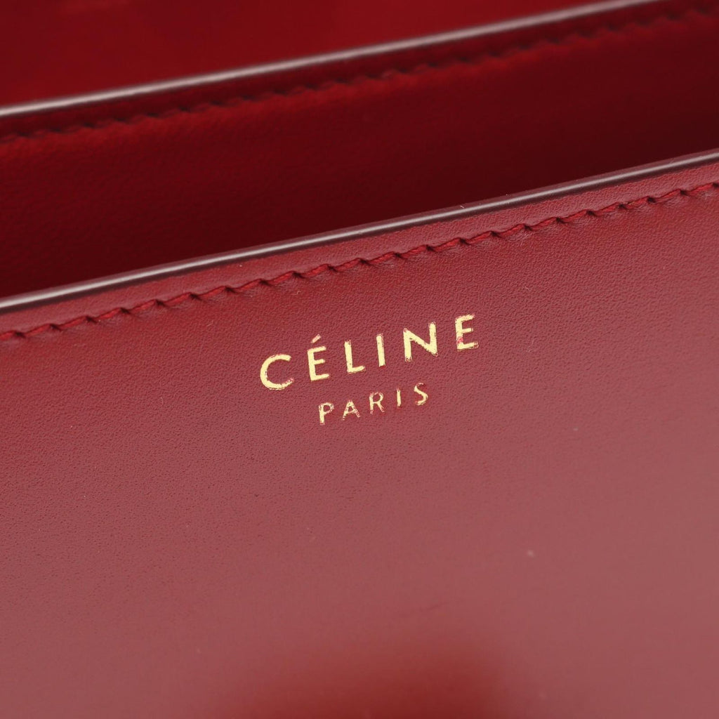 Celine Shoulder Bag Classic Box Red Leather — view 4