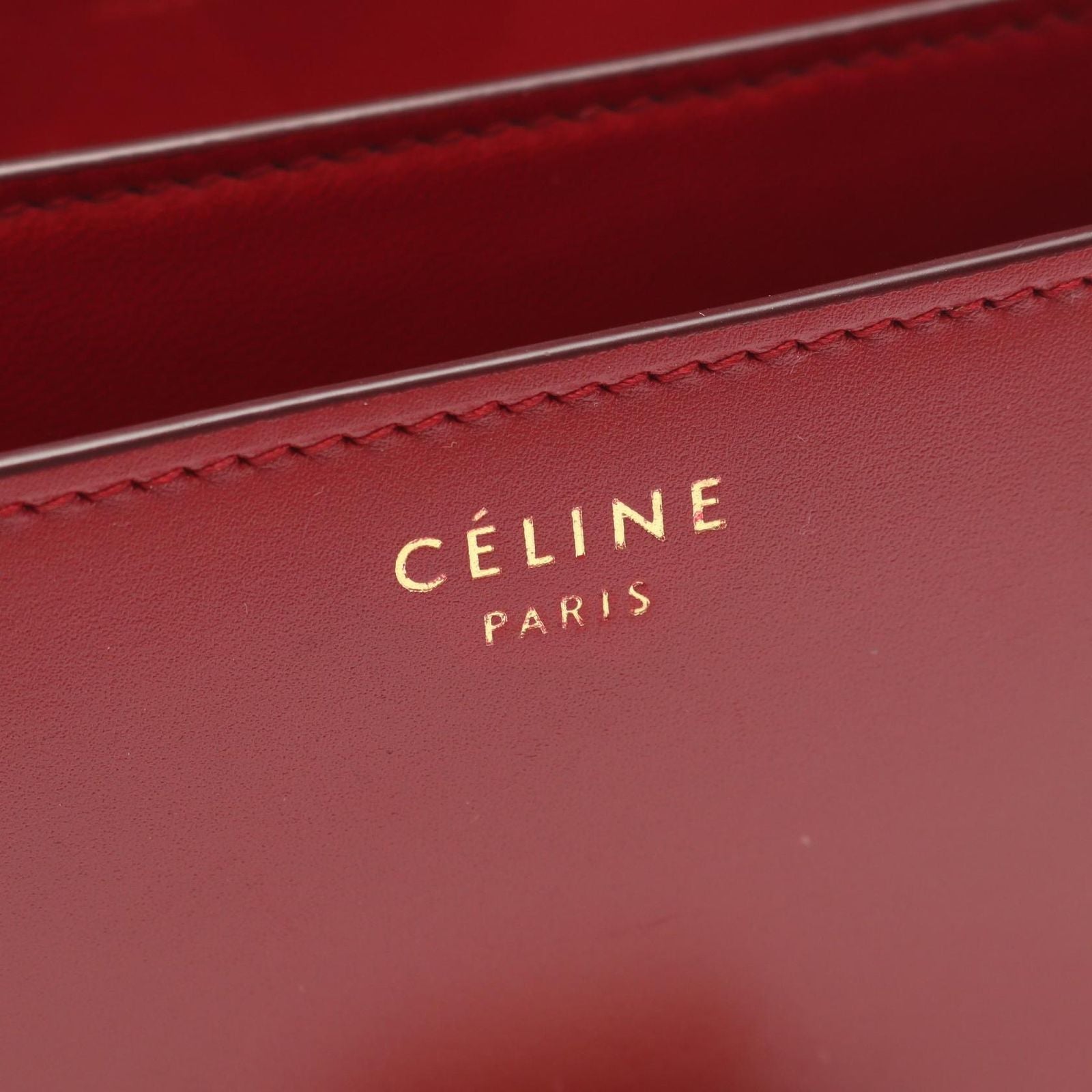 Celine Shoulder Bag Classic Box Red Leather — view 4