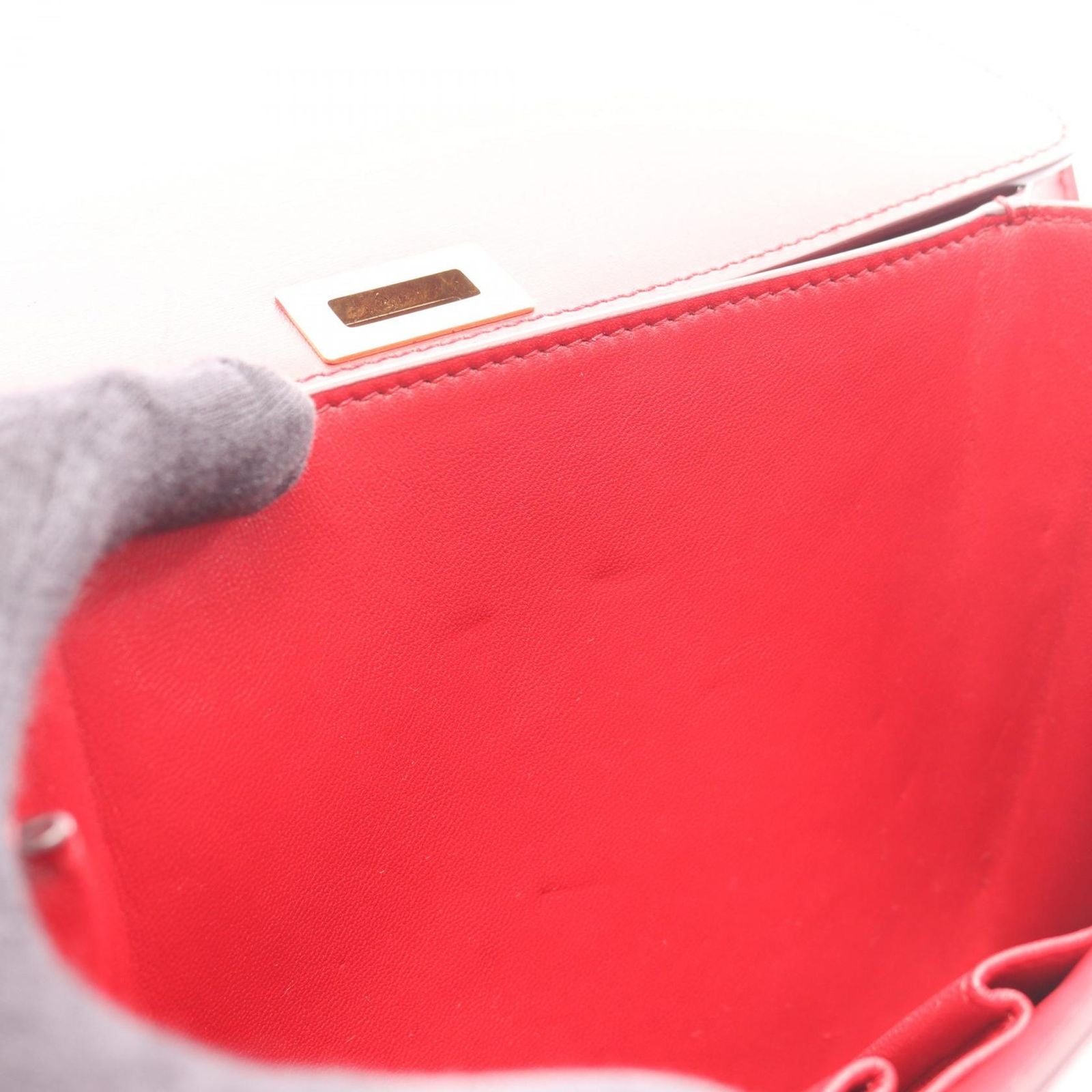 Celine Shoulder Bag Classic Box Red Leather — view 6