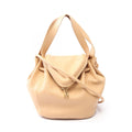 Bottega Veneta Shoulder Bag Peak 2-Way Beige Leather