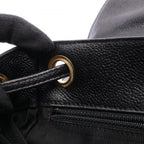 Chanel Backpack Triple CC Logo Black Caviar Leather Coco — view 7