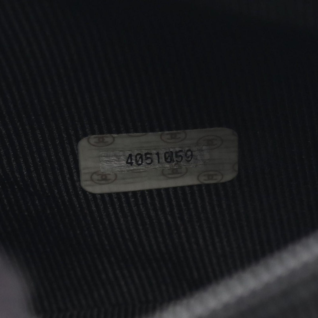Chanel Backpack Triple CC Logo Black Caviar Leather Coco — view 5