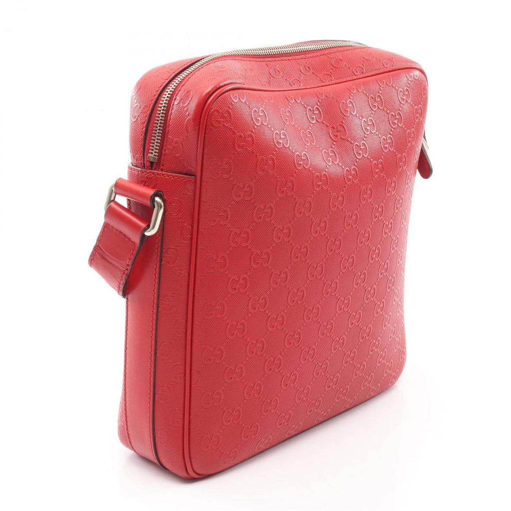 Gucci Shoulder Bag Diamante Red Leather — view 2